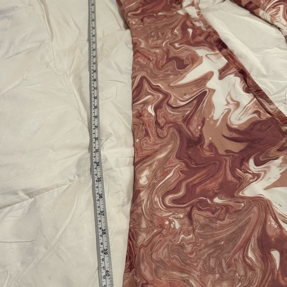 Torrid Dusty Rose Swirl/Marble Flare Pants - Picture 3 of 6